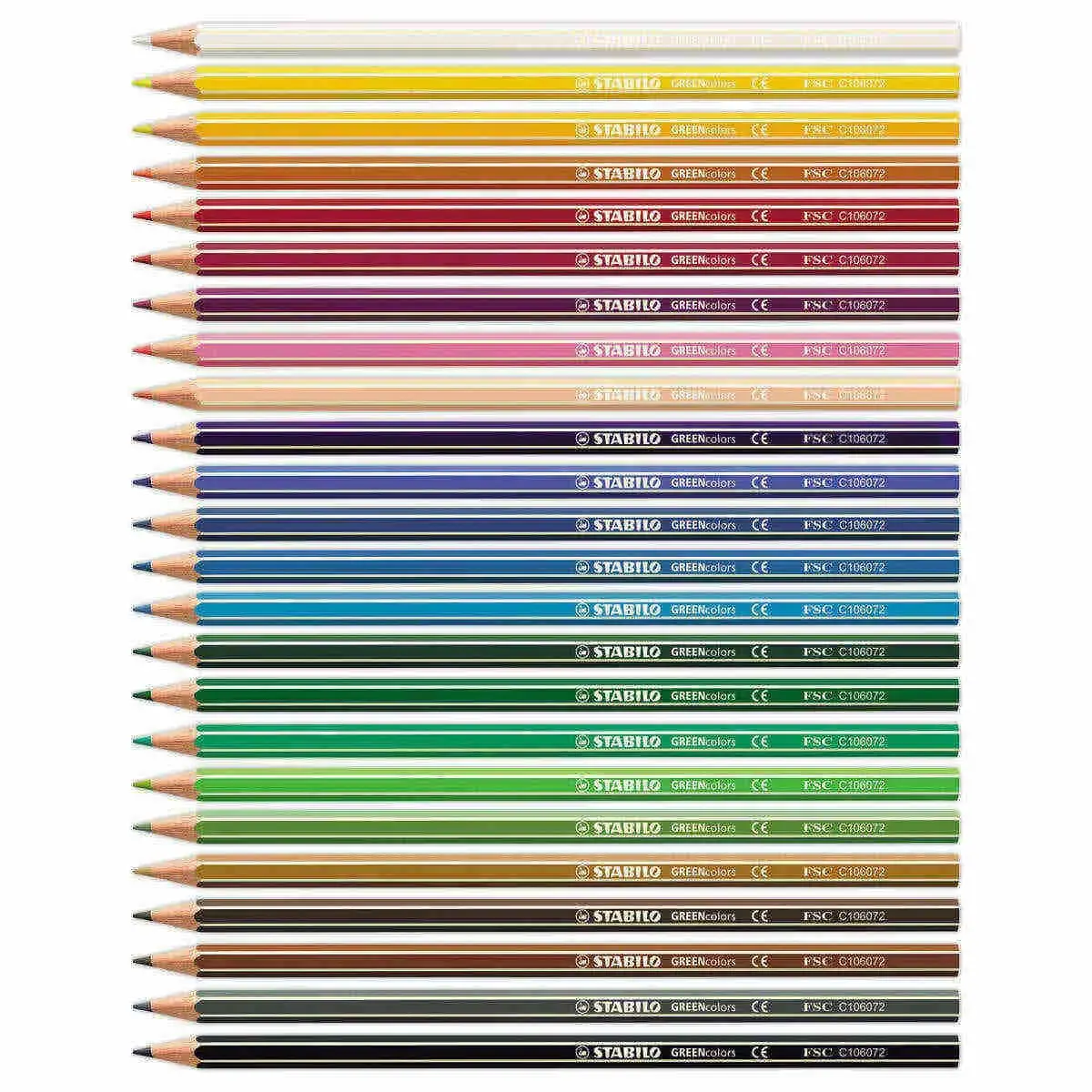 12 Crayons de couleur GREENcolors - Bois FSC® - Couleurs assorties - STABILO photo du produit