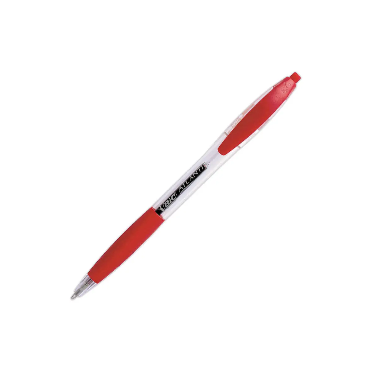 Stylo bille rétractable Atlantis Classic - Pointe moyenne - Rouge - BIC photo du produit