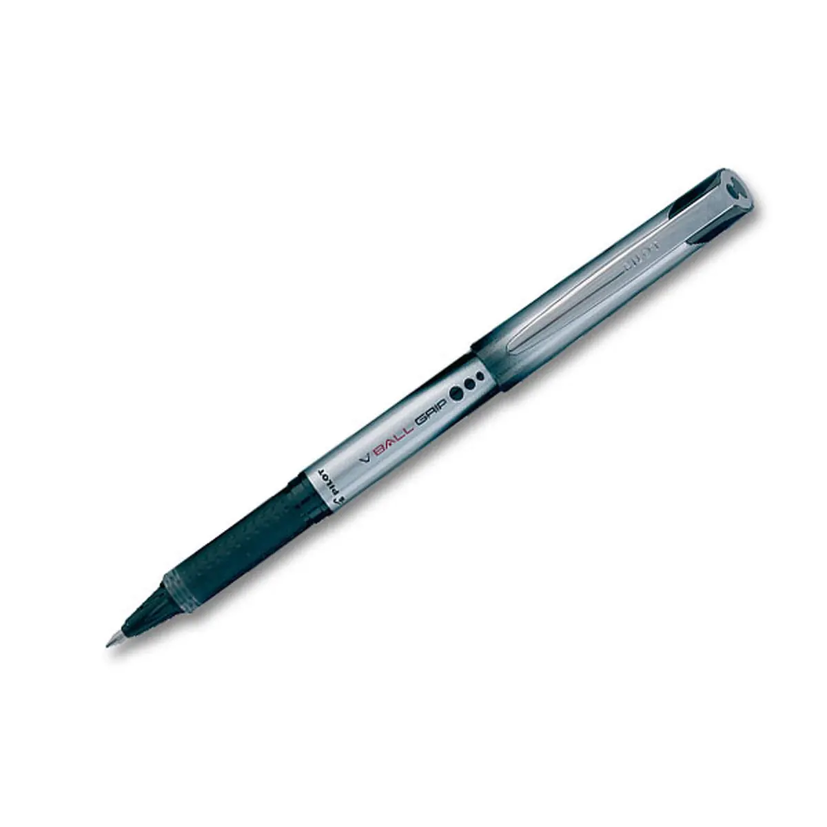 Stylo roller V Ball Grip 07 - Pointe m&eacute;tal - Ecriture moyenne - Noir - Pilot photo du produit