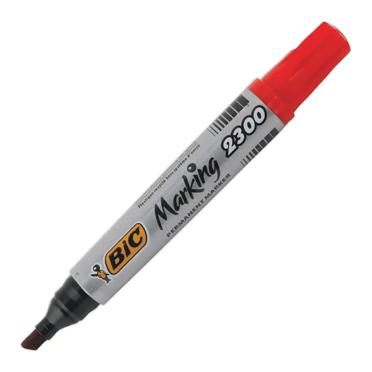 Marqueur permanent Marking 2300 - Pointe biseau - Rouge - BIC photo du produit