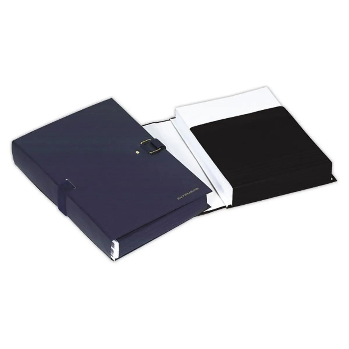 Chemise à sangle Extensor - Dos 16 cm - Bleu foncé - EXACOMPTA photo du produit