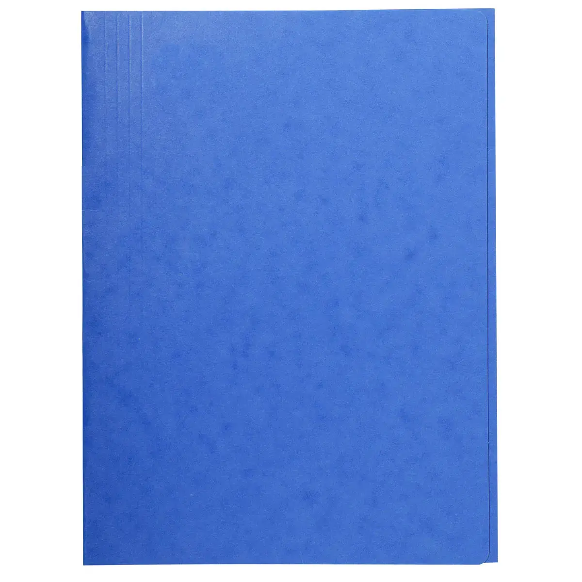 Chemise carte 3 rabats sans élastique - bleu - Exacompta photo du produit