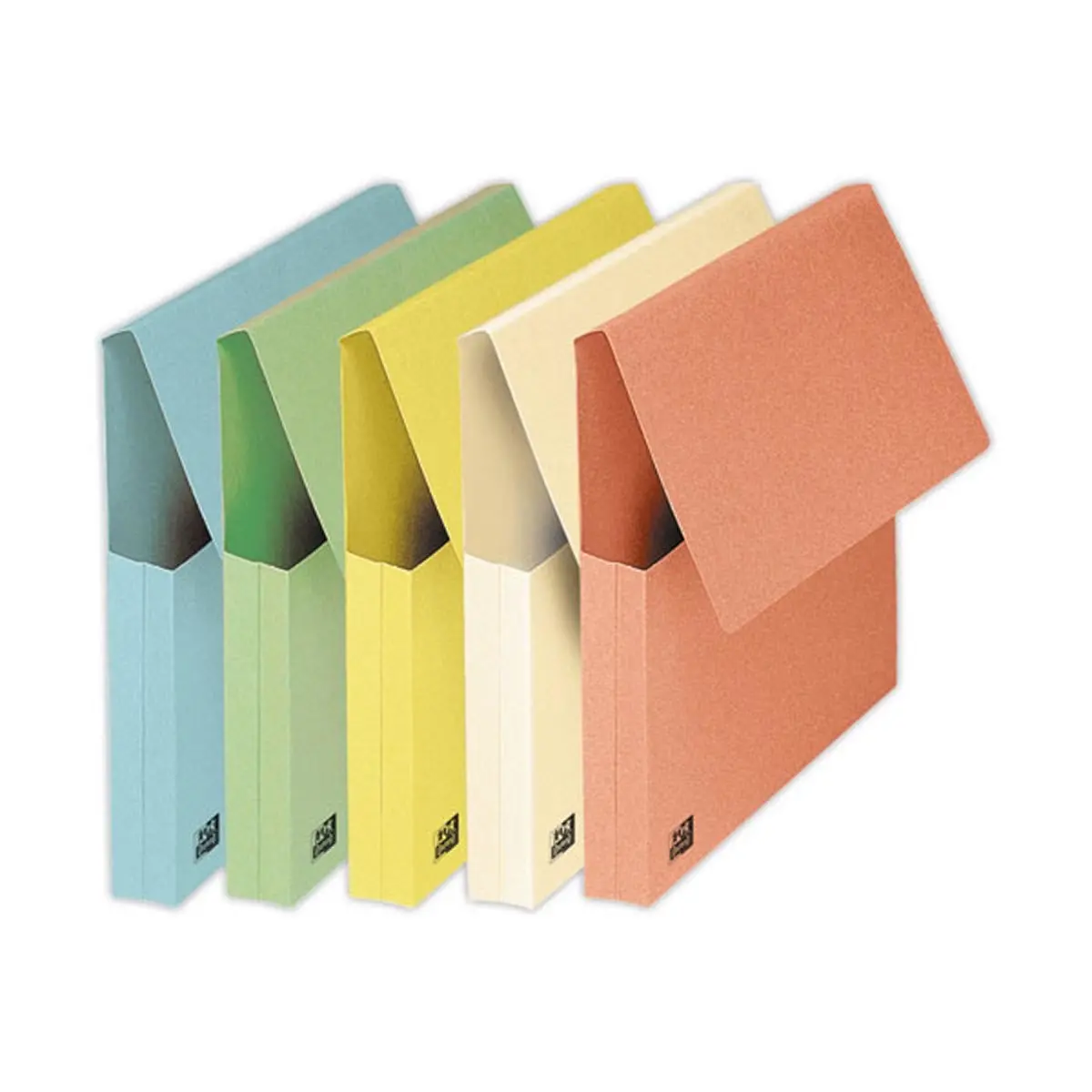 10 Chemises pochettes colorées épaisses Fast - Couleurs pastel photo du produit