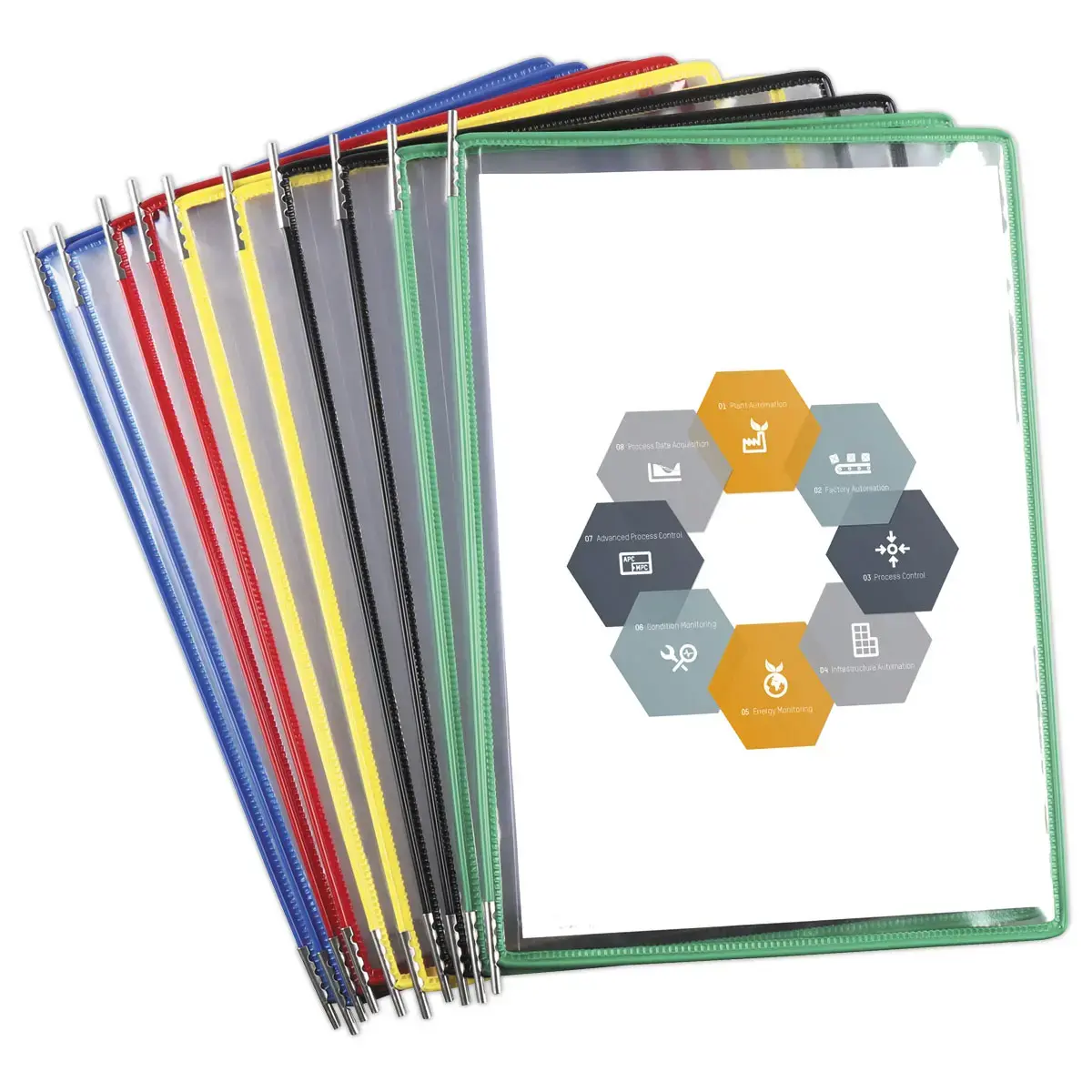 10 Pochettes pour support Technic Tarifold - Assortis photo du produit