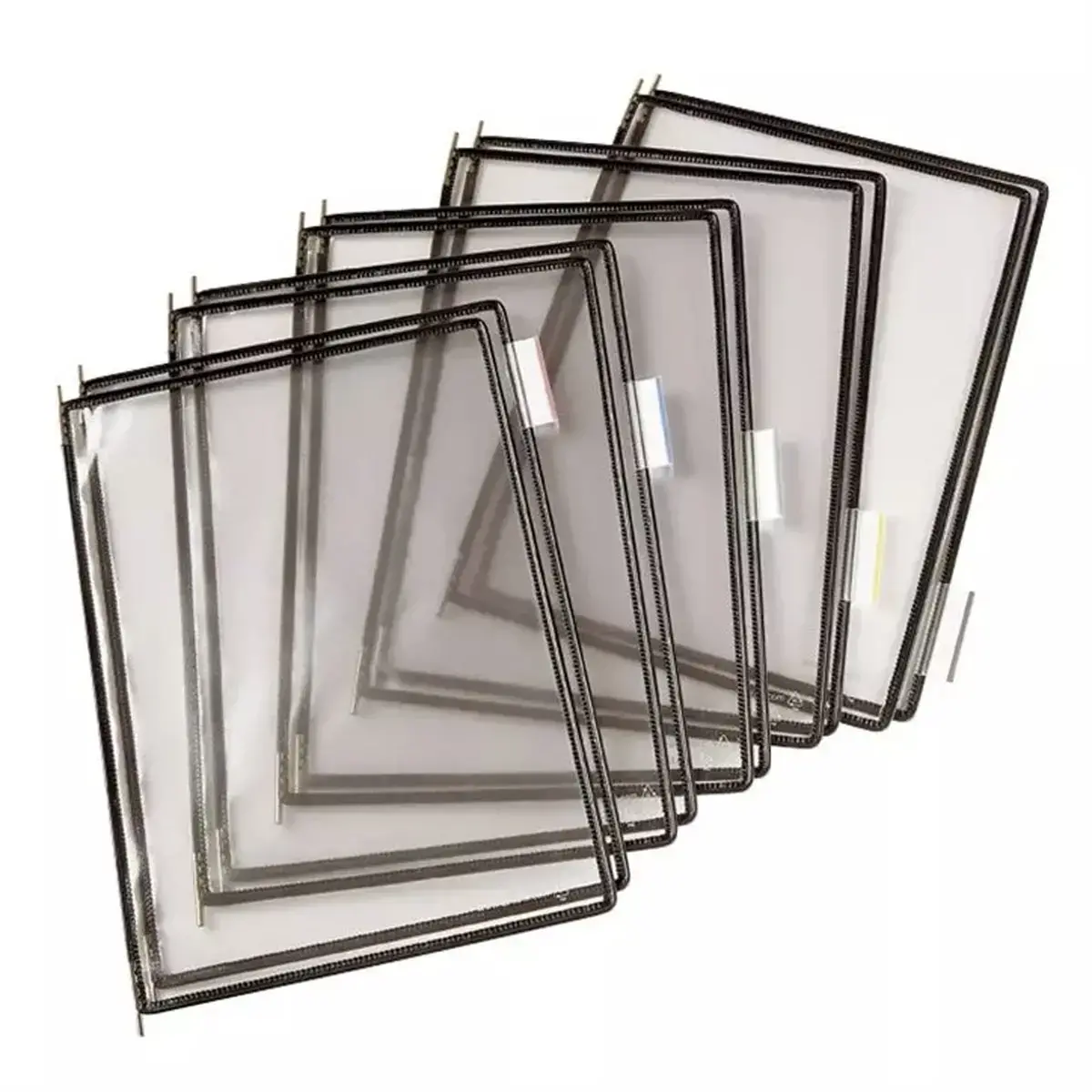 10 Poches &agrave; pivots Tarifold A4 - noir photo du produit