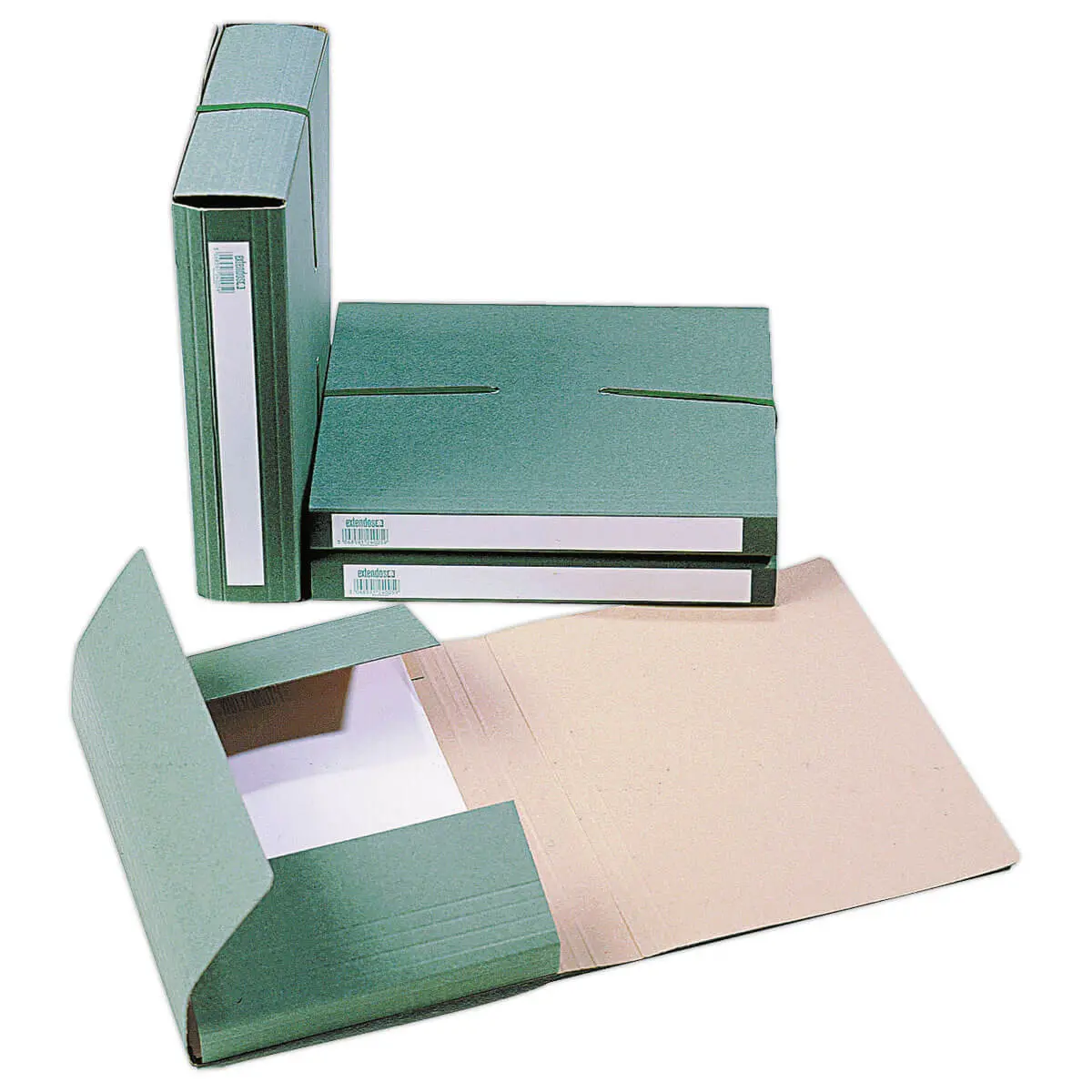 Dossier d'archives 12-40 - Dos 7cm - Vert - EXTENDOS photo du produit