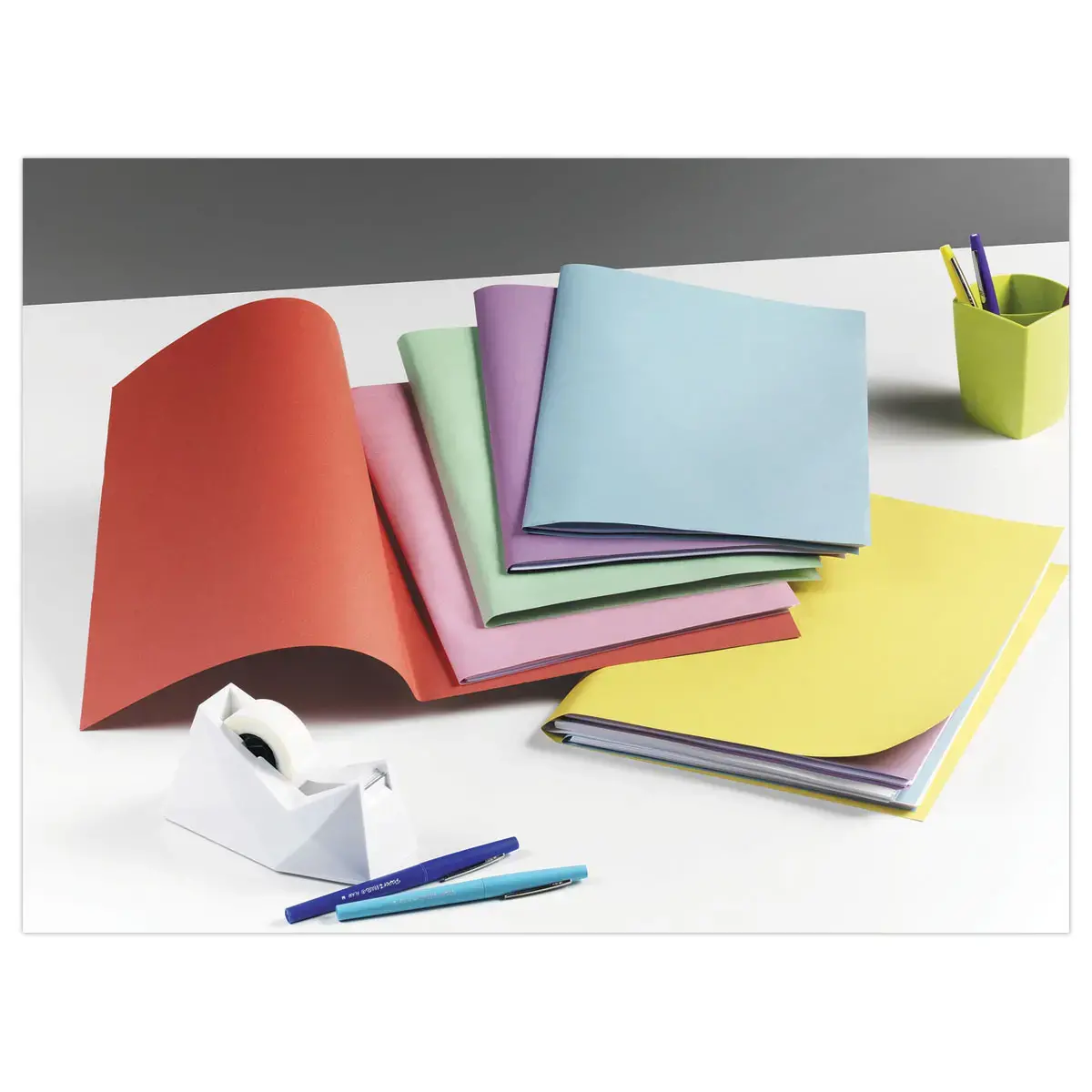 Kit chemises et sous-chemises - Coloris pastels - Exacompta photo du produit