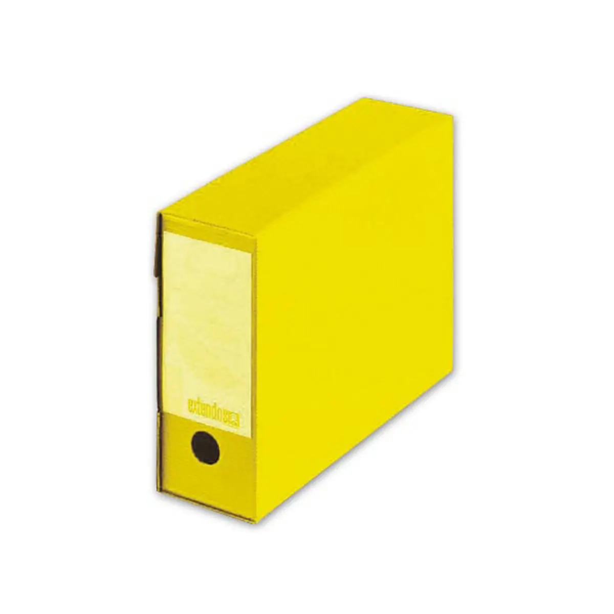 10 Boîtes à archives en polypropylène - Jaune - Dos 10 cm - EXTENDOS photo du produit
