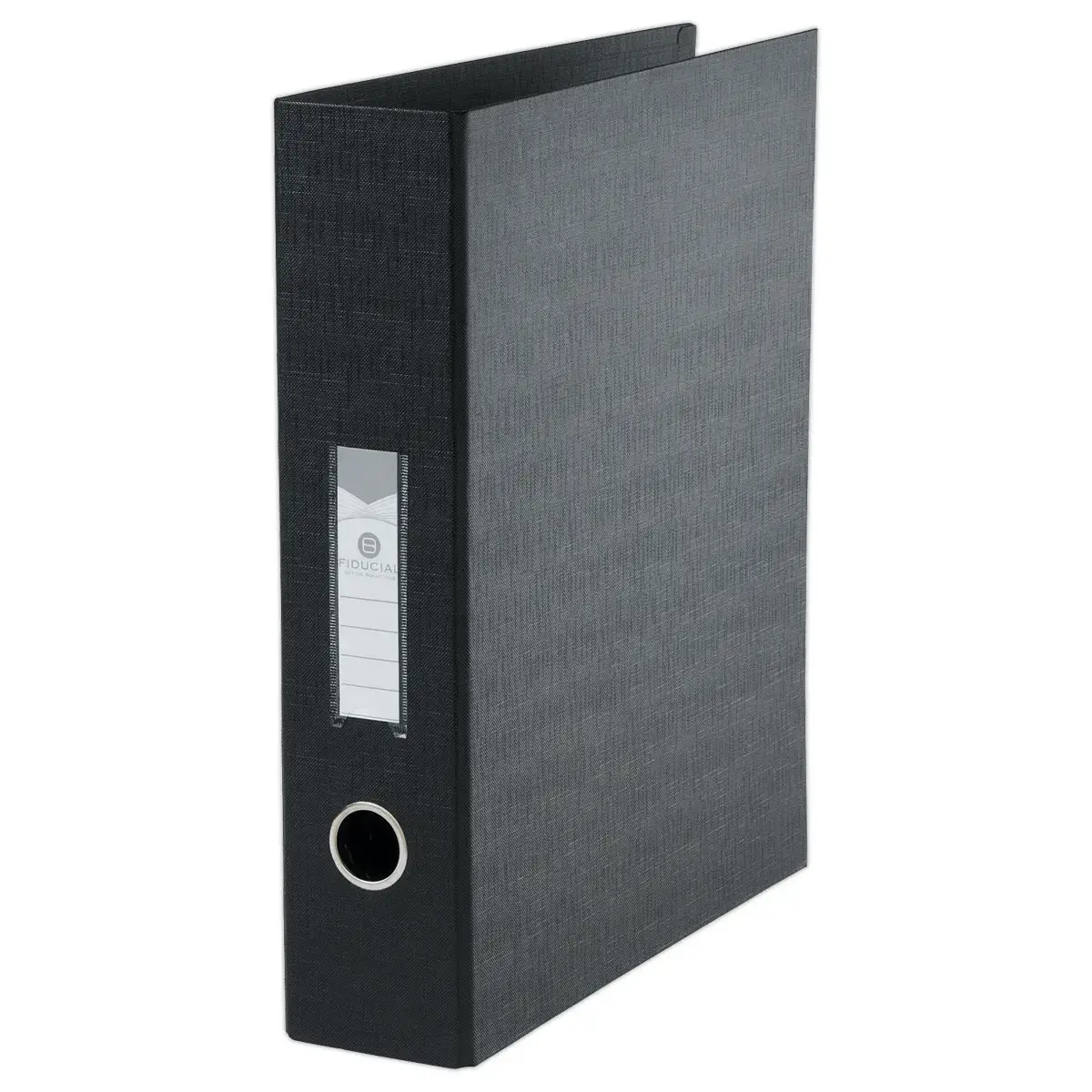 Classeur en PVC noir anneaux en D - Dos 8cm - Anneaux &Oslash;50mm - Fiducial photo du produit