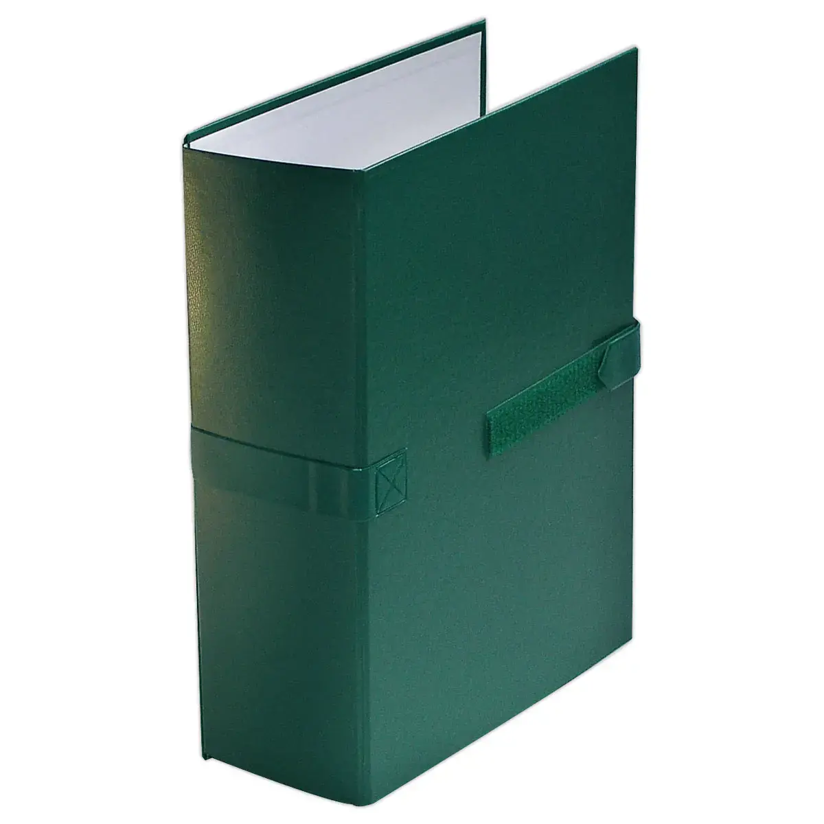 Chemise &agrave; sangle scratch et rabat Balacron - Vert fonc&eacute; - Exacompta photo du produit