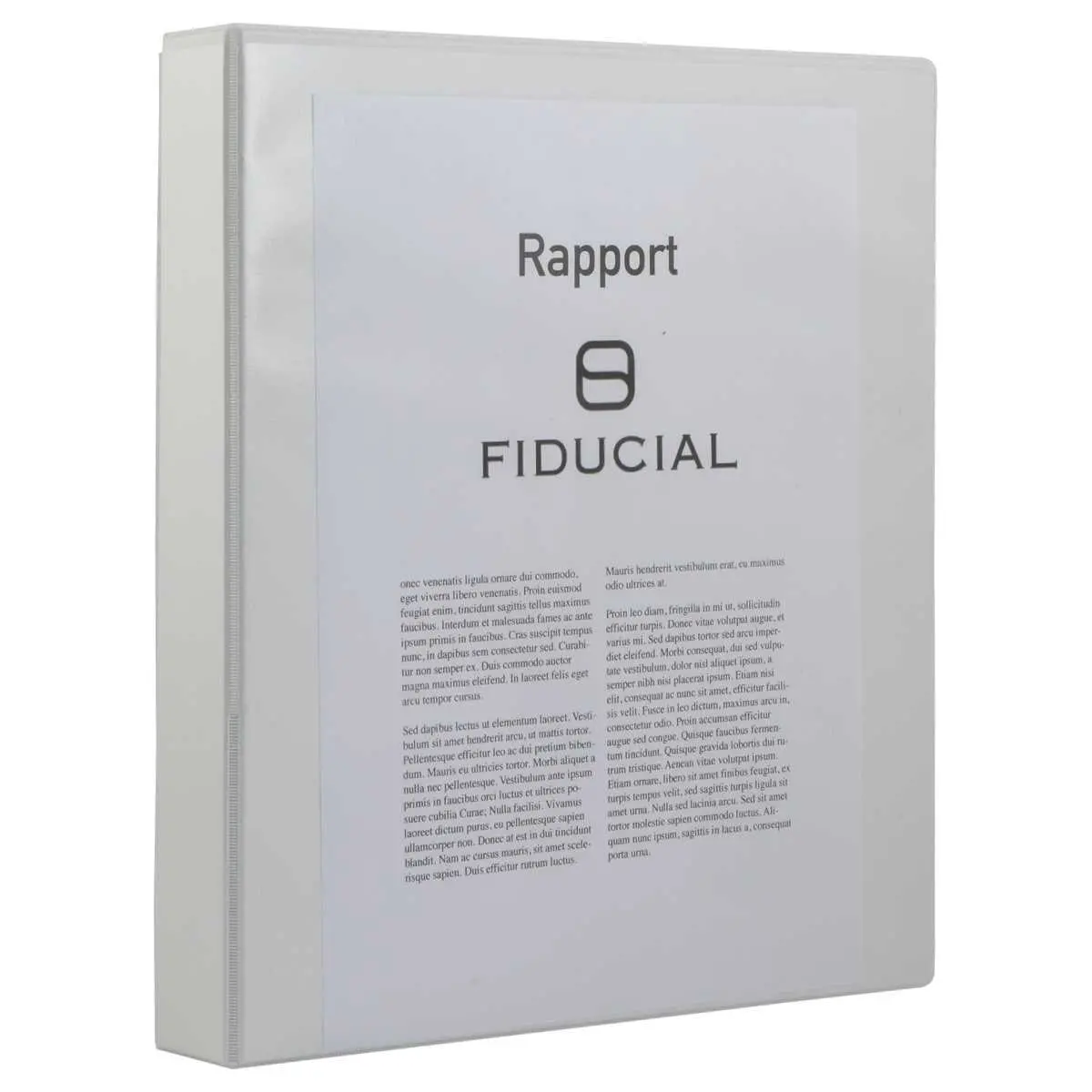 Classeur personnalisable - 4 anneaux - Dos 4,5 cm - Blanc photo du produit