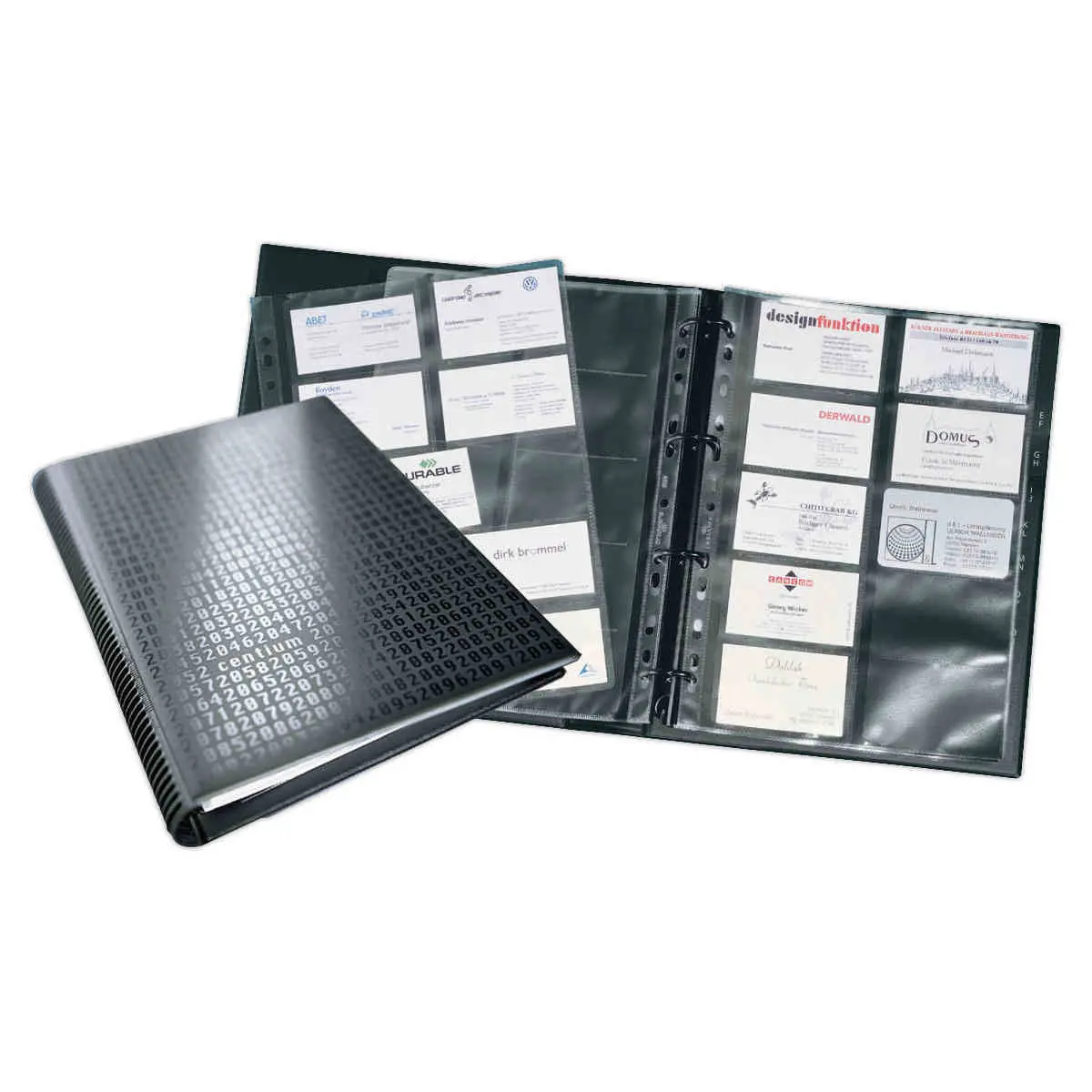Classeur pour cartes de visite Visifix - Durable - Capacit&eacute; 600 cartes photo du produit