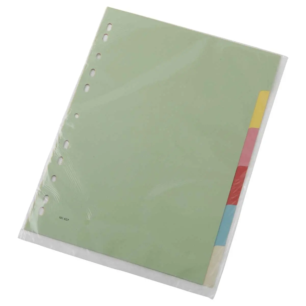 Jeu d'intercalaires multicolores carte 180G - A4 - 6 onglets neutres photo du produit