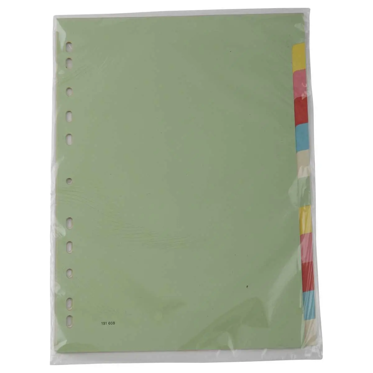 Jeu d'intercalaires carte 2/10E format A4 - 12 touches photo du produit