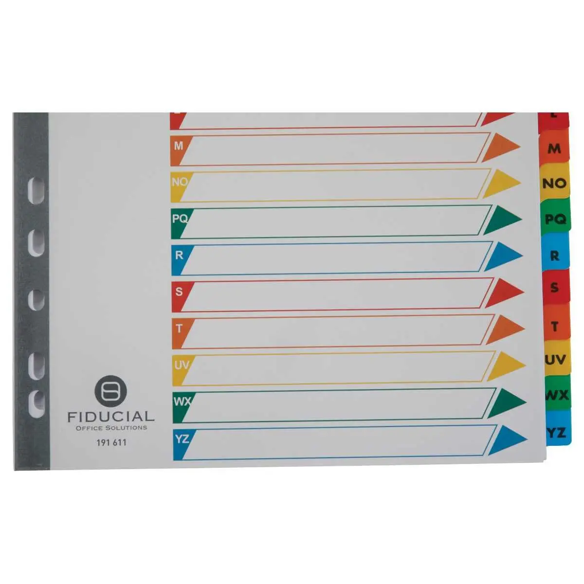 Jeu d'intercalaires alphabétiques A4 20 onglets multicolores - FIDUCIAL photo du produit
