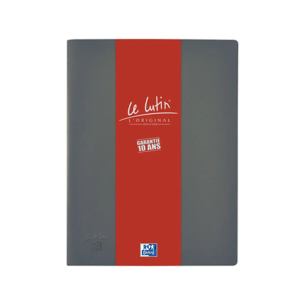 Protège-documents Le Lutin Classique gris 40 poches - Oxford photo du produit