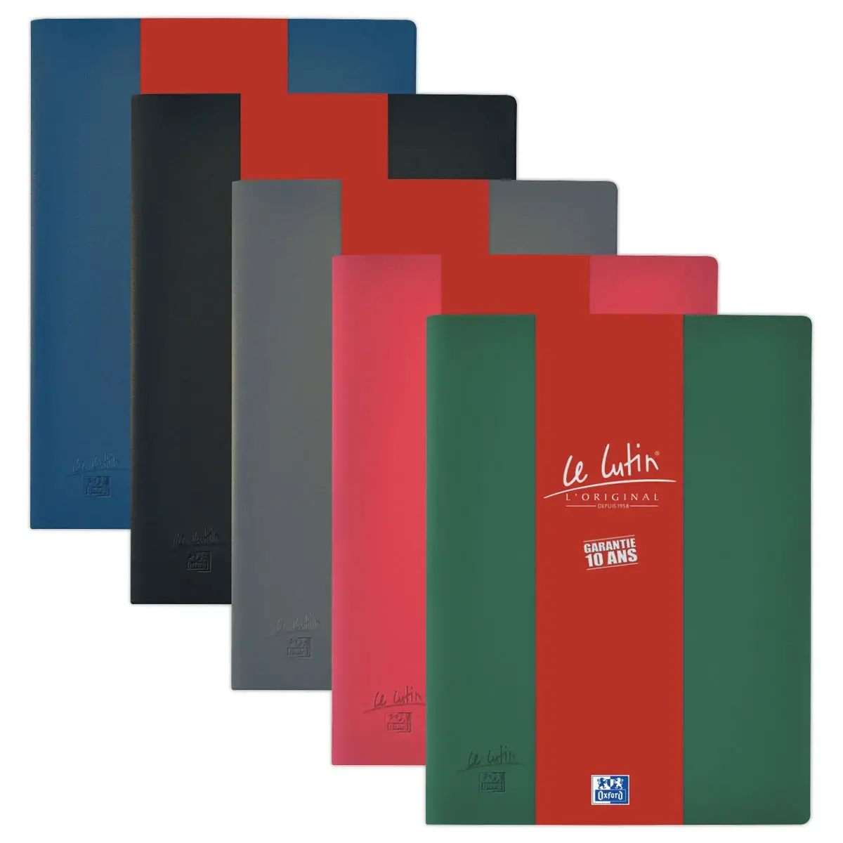 Protège-documents Le Lutin Classique gris 40 poches - Oxford photo du produit