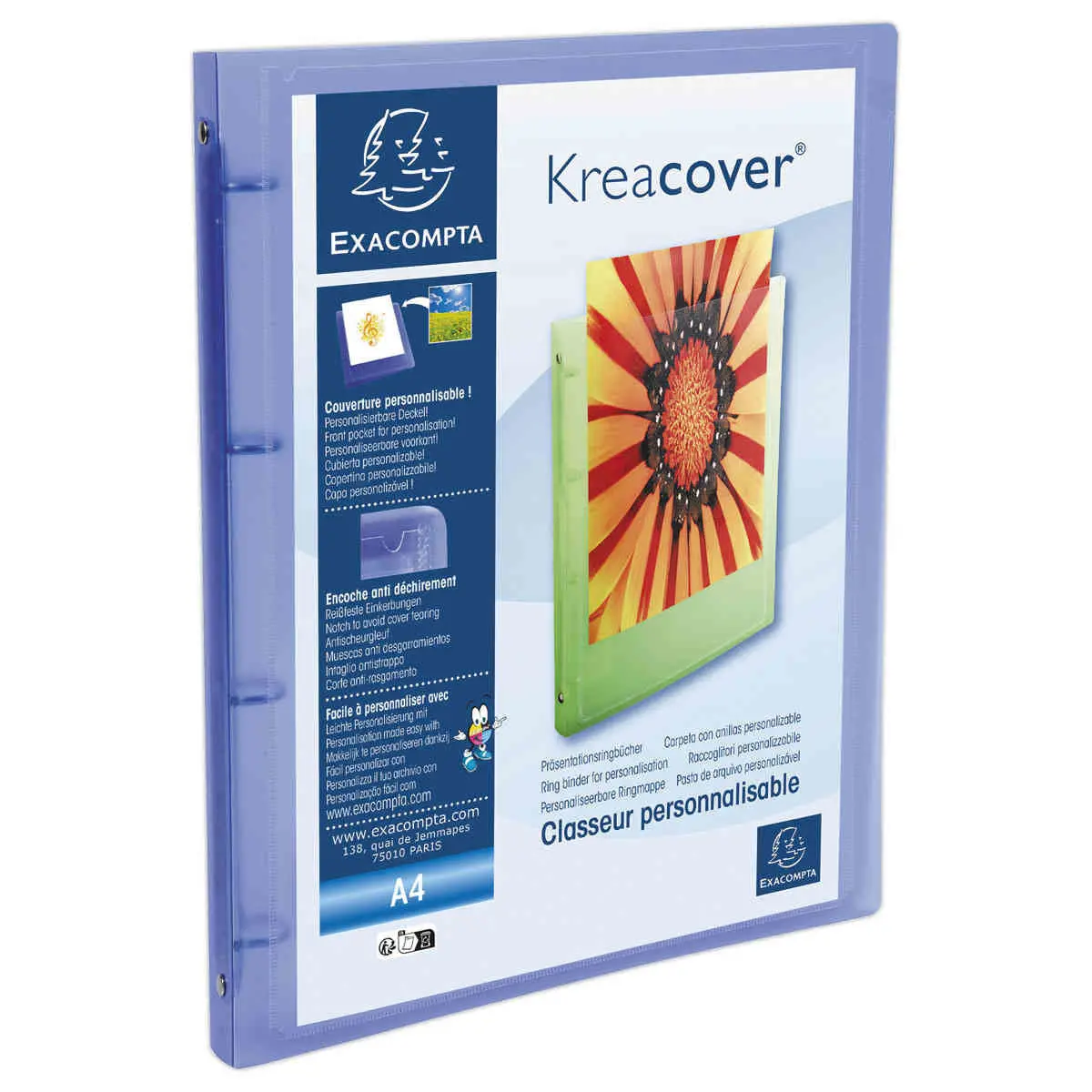 5 Classeurs personnalisables Kreacover - EXACOMPTA photo du produit