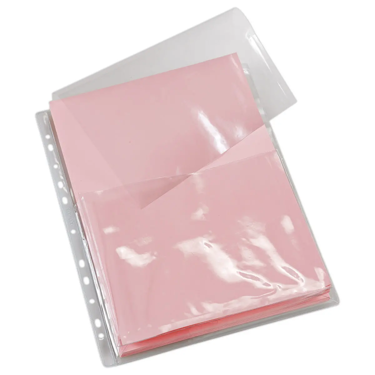 10 Pochettes perforées à soufflets et rabat - A4 photo du produit