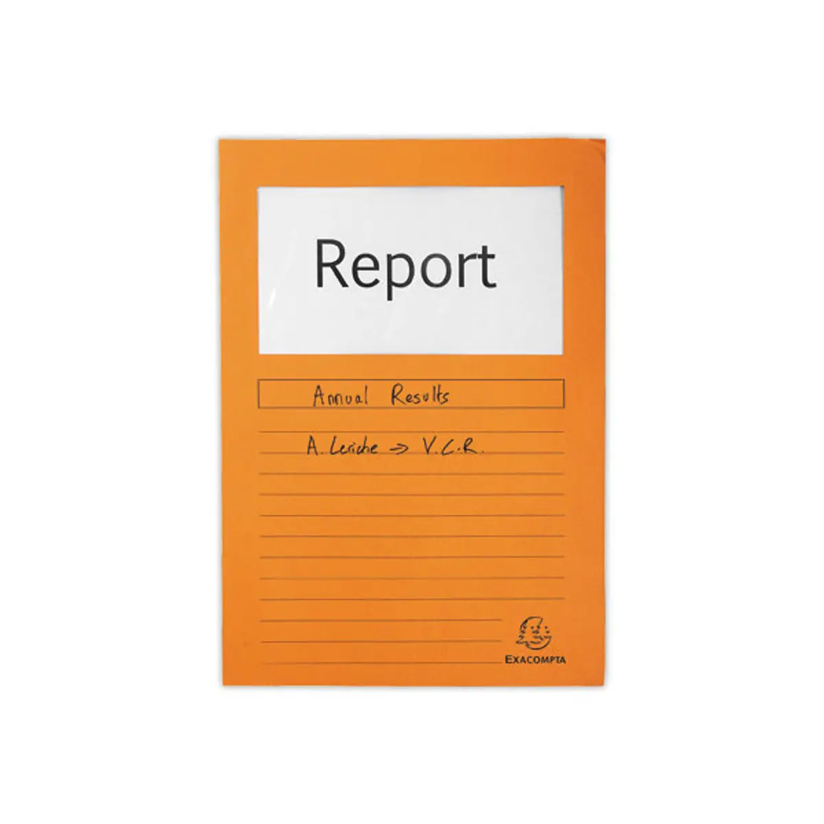 100 Pochettes coins papier à fenêtre cristal - orange vif - EXACOMPTA photo du produit