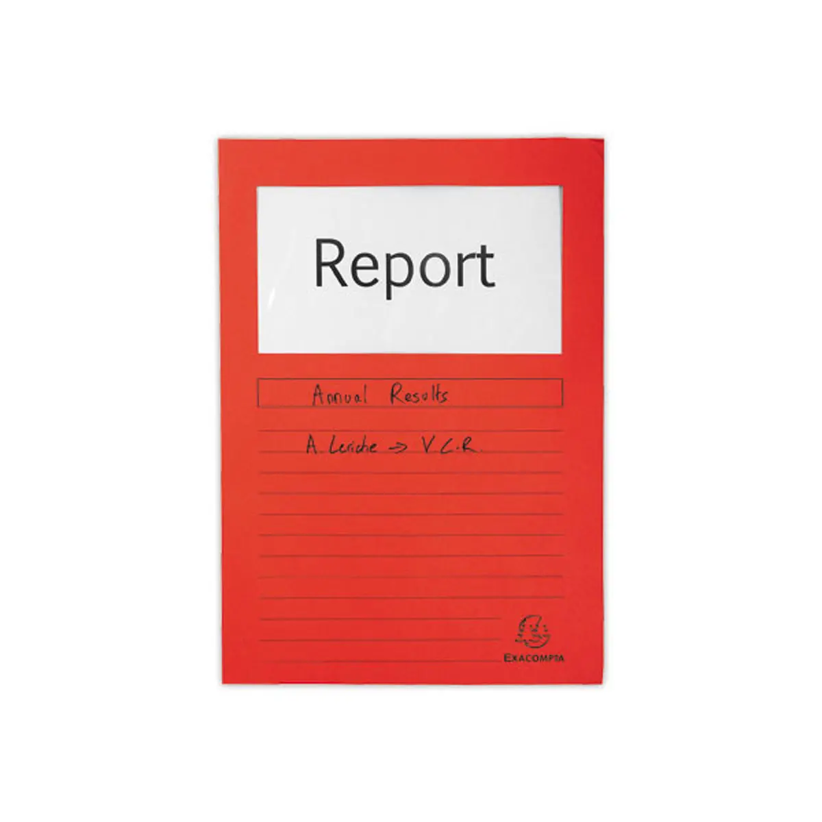 100 Pochettes coins papier à fenêtre cristal - rouge vif - EXACOMPTA photo du produit