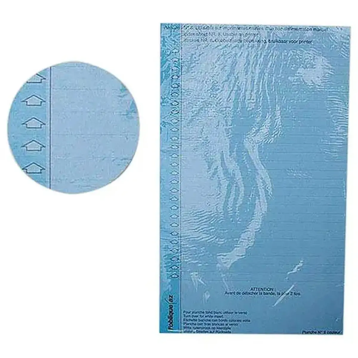 10 Etiquettes n°8 pour armoire avec porte-étiquette - Bleu - Oxford photo du produit