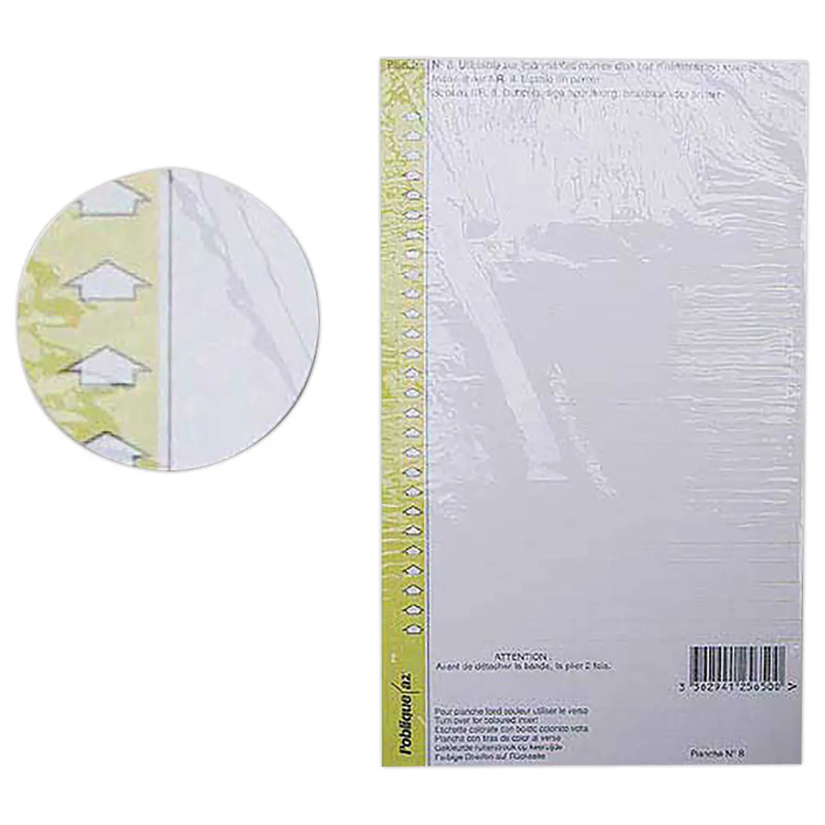 10 Etiquettes n&deg;8 pour armoire avec porte-&eacute;tiquette - Jaune - OXFORD photo du produit