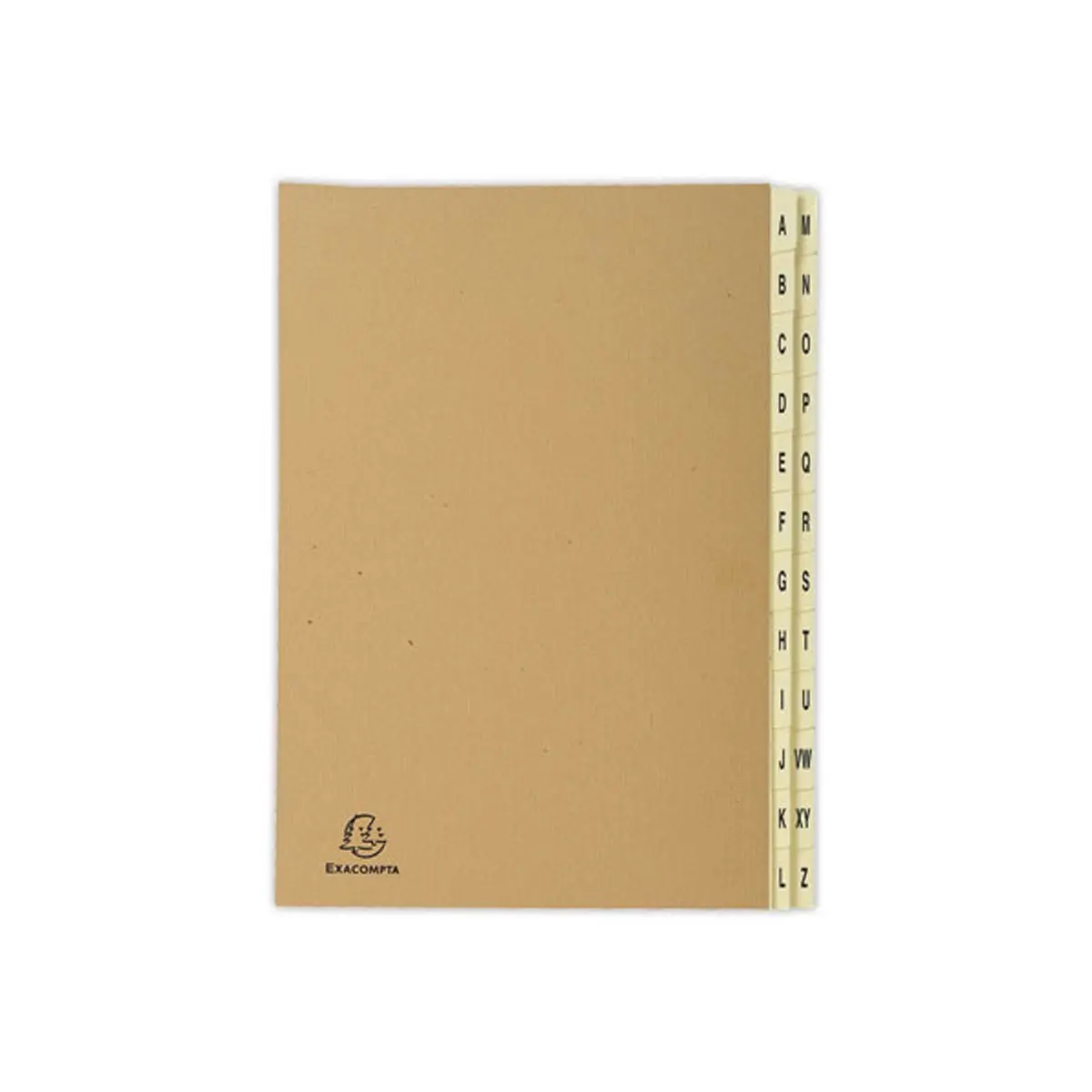 Trieur alphab&eacute;tique kraft - 24 compartiments - Havane - Exacompta photo du produit