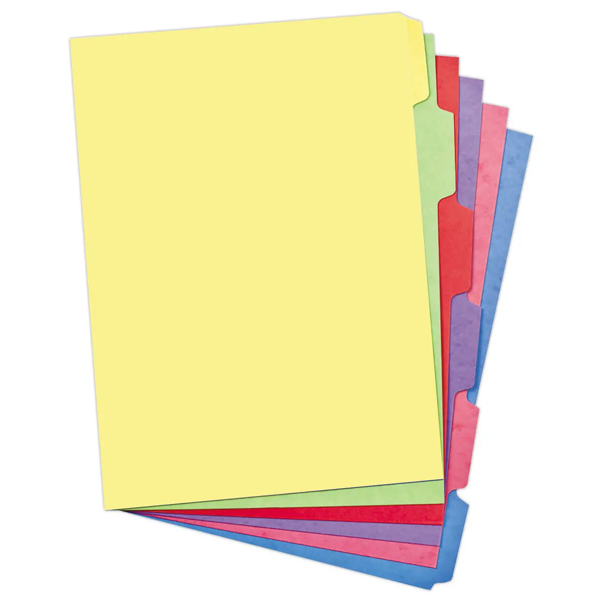 Jeu d'intercalaires multicolores rigide A4 - 6 onglets - OXFORD photo du produit