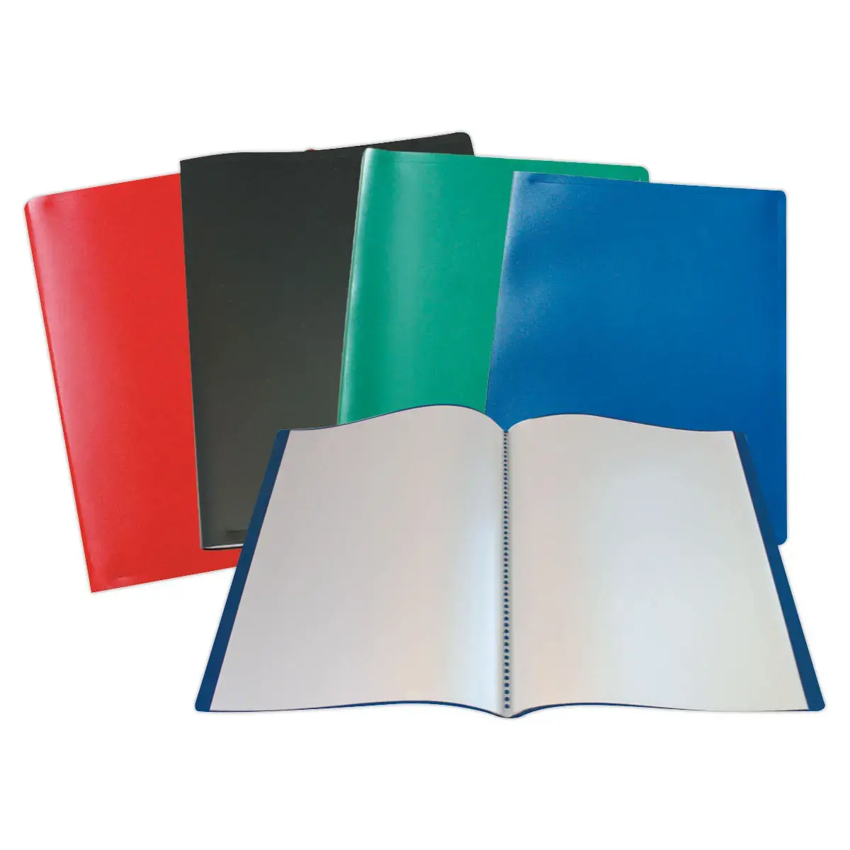 Prot&egrave;ge-documents &eacute;conomique - A4 - 10 pochettes (20 vues) - Noir photo du produit