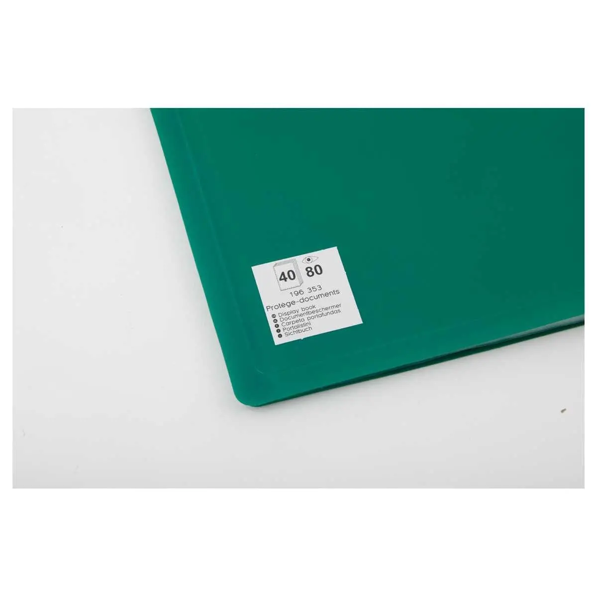 Prot&egrave;ge-documents A4 - Vert - 40 pochettes photo du produit