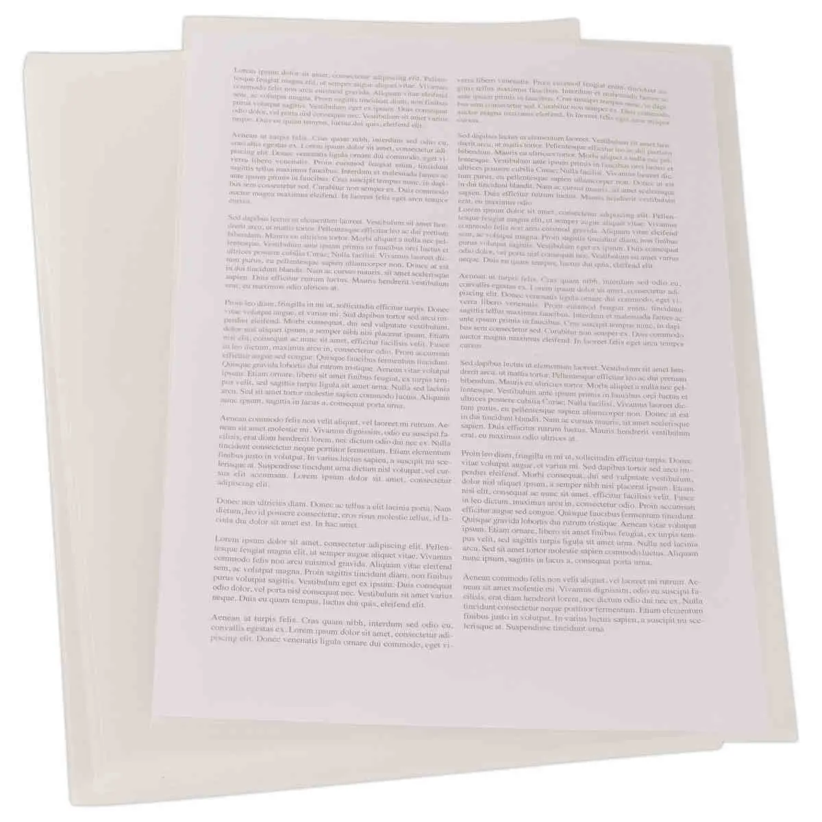 100 Pochettes en coins transparentes A4 photo du produit