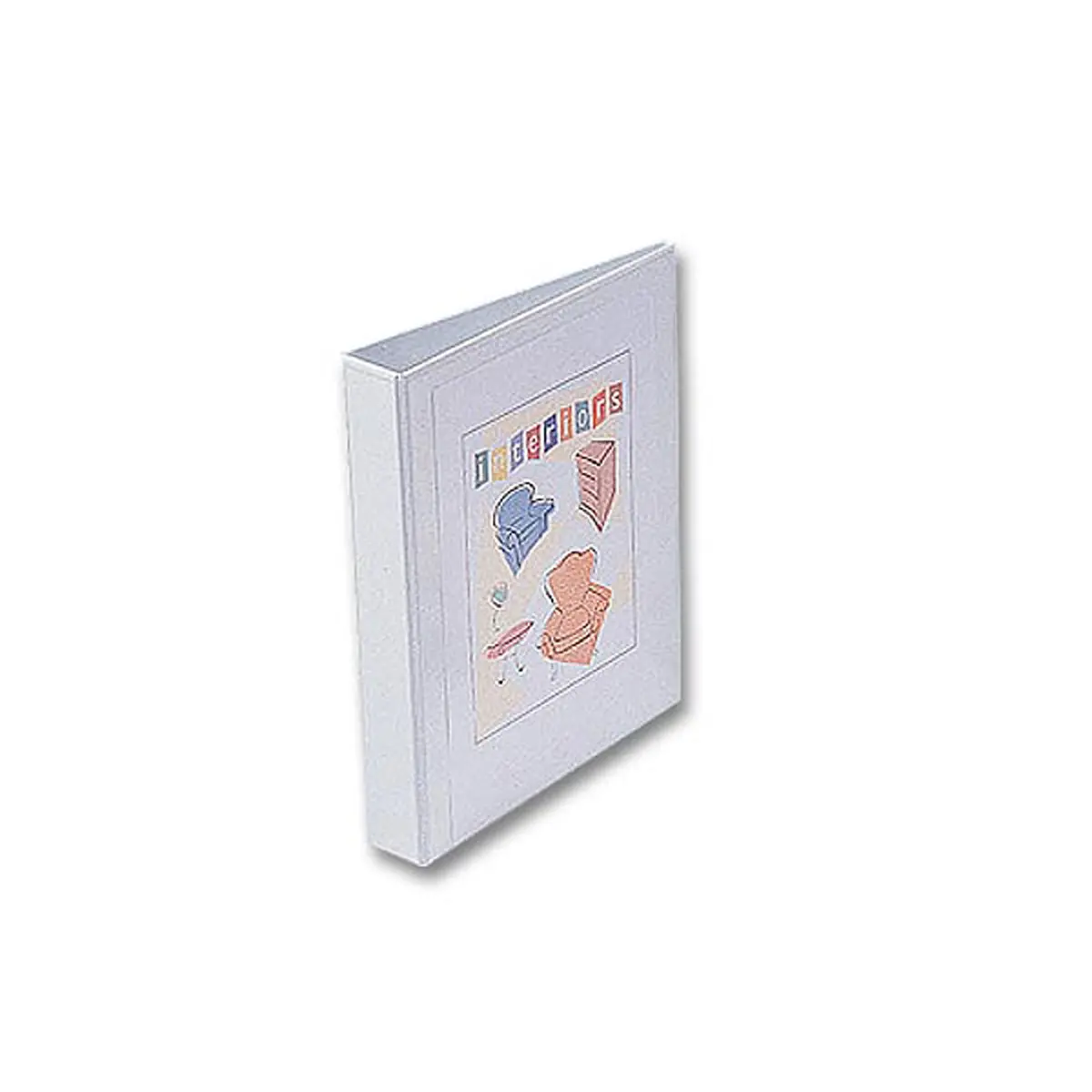 Classeur personnalisable – 2 anneaux – Dos 4,4 cm – Blanc photo du produit