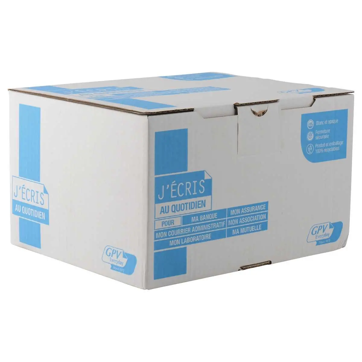 500 Enveloppes blanches 90g - 162x229mm  - bande silicon&eacute;e sans fen&ecirc;tre - GPV photo du produit