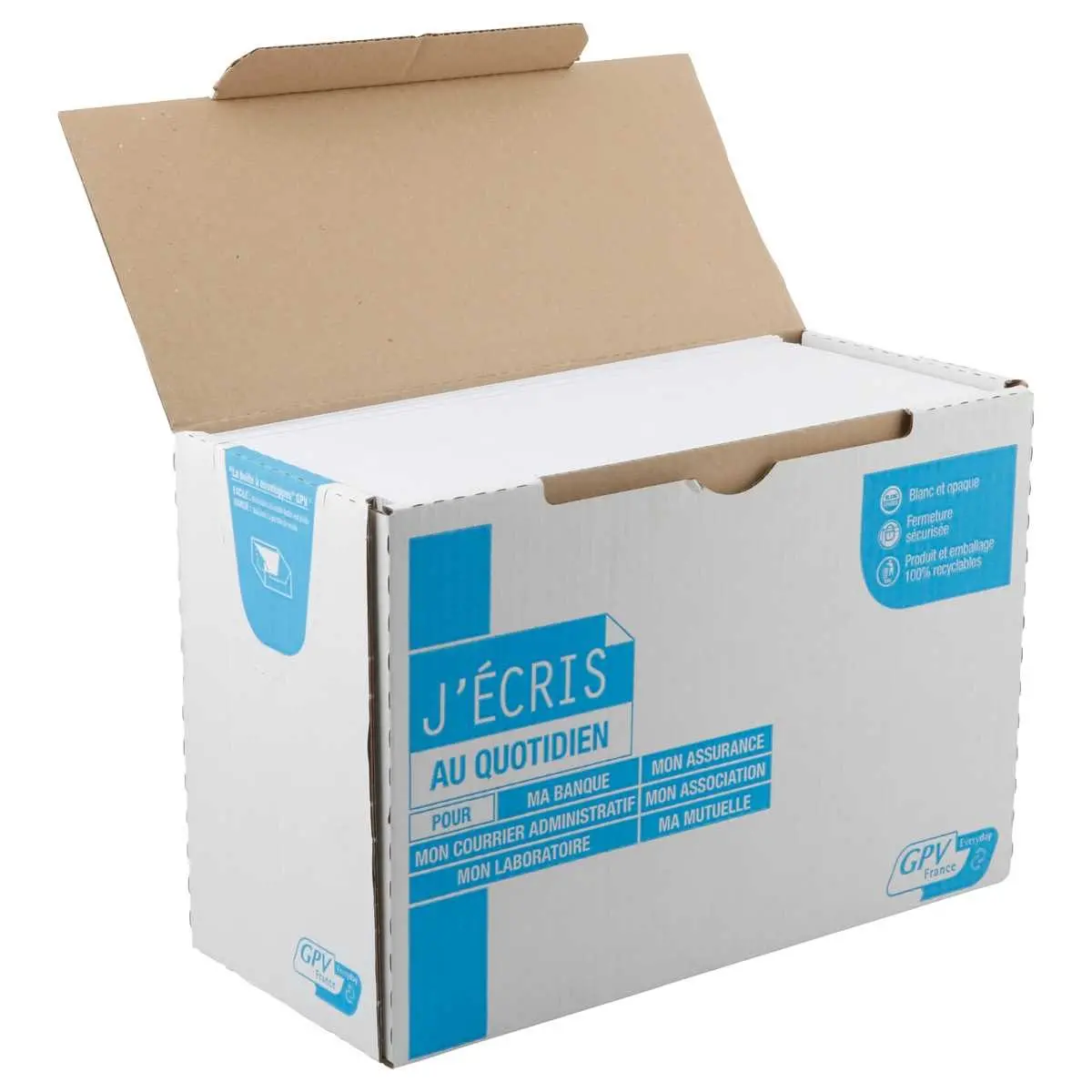 250 Pochettes C4 velin blanches grand format - GPV photo du produit