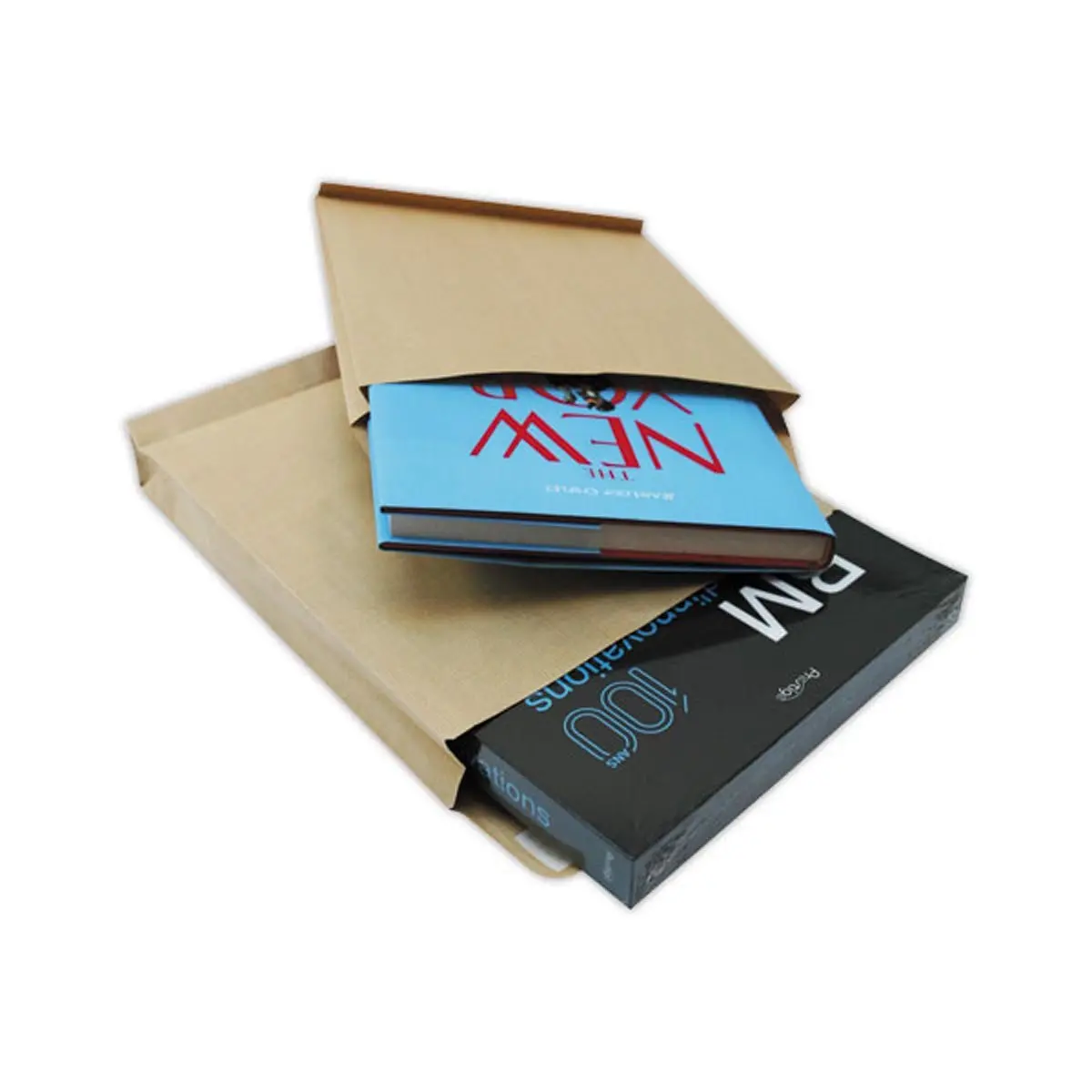 50 Pochettes à soufflet en kraft armé brun 120g - 229x324mm photo du produit