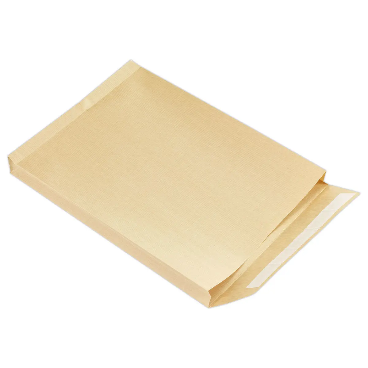 50 Pochettes à soufflet 30 mm - Kraft armé Brun - IPC Bong photo du produit