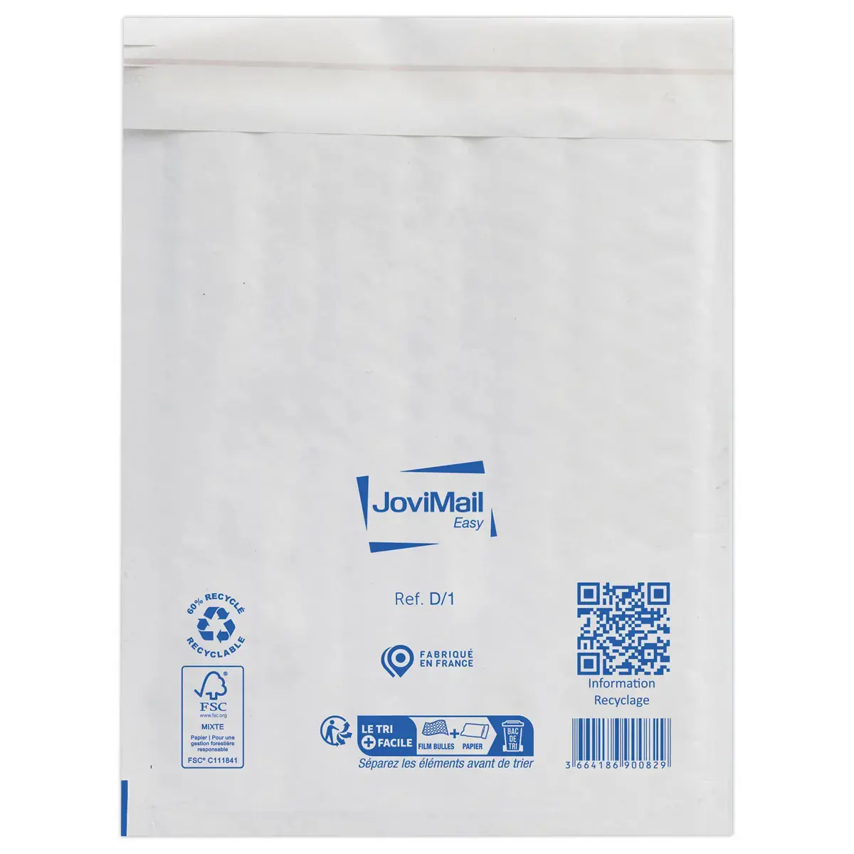 10 Pochettes matelassées à bulles d'air blanches Sealed Air 180x260mm photo du produit