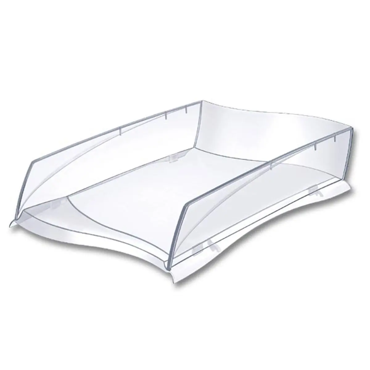 Corbeille à courrier - Isis - cristal - CEP photo du produit