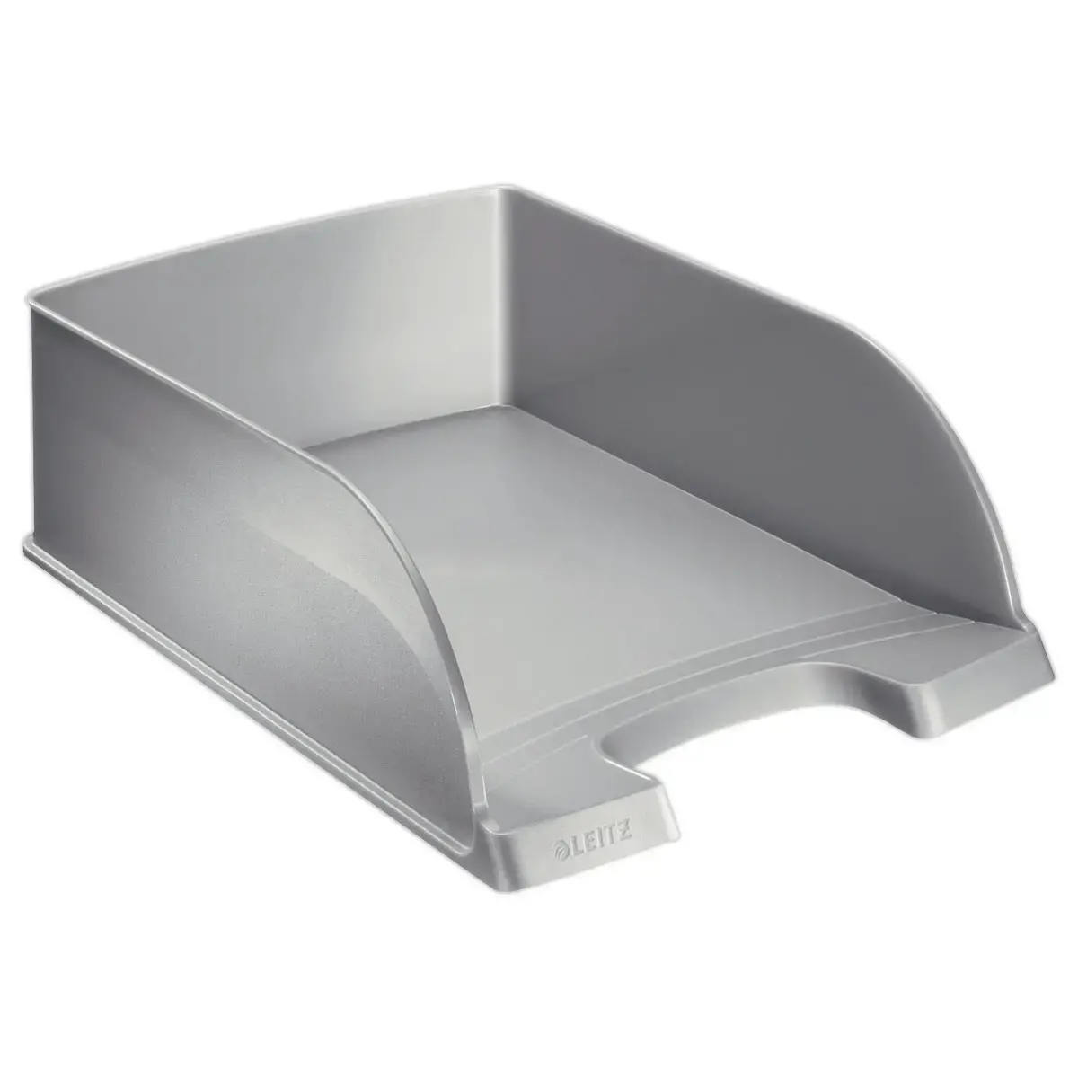 Corbeille à courrier grande capacité Jumbo - Argent - Leitz Plus photo du produit