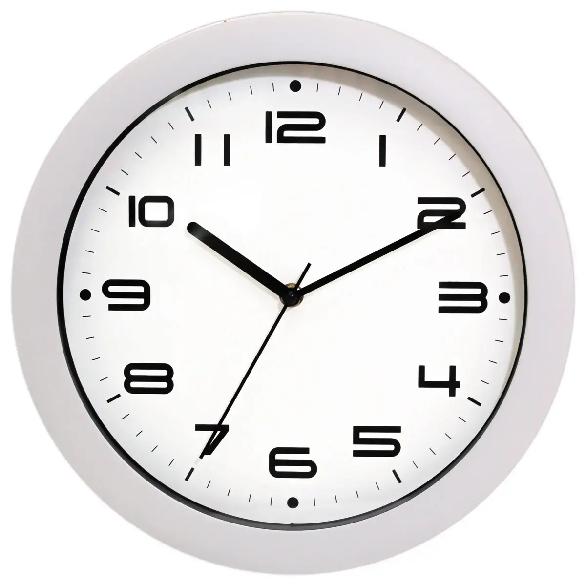 Horloge murale argent&eacute;e photo du produit