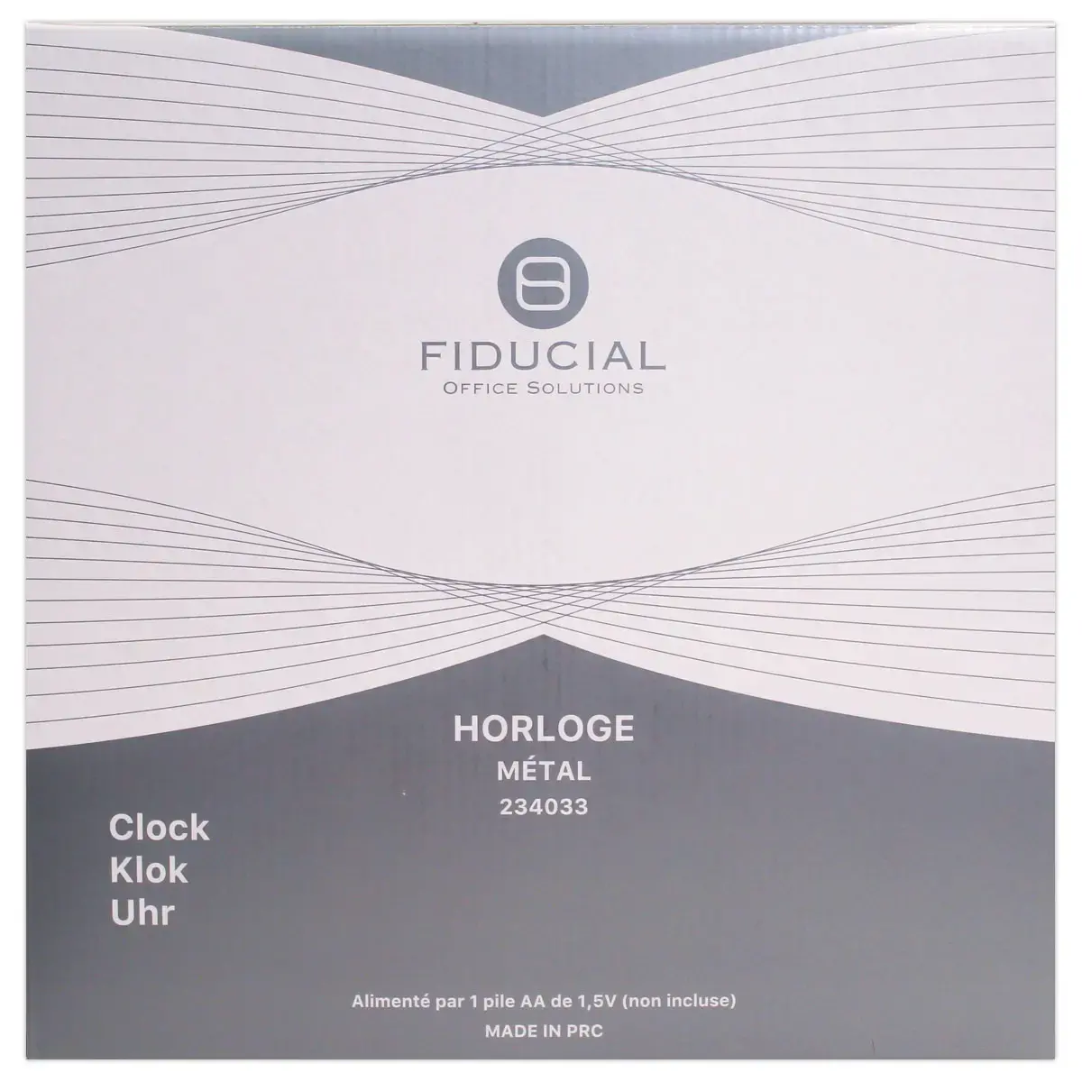 Horloge murale argent&eacute;e photo du produit