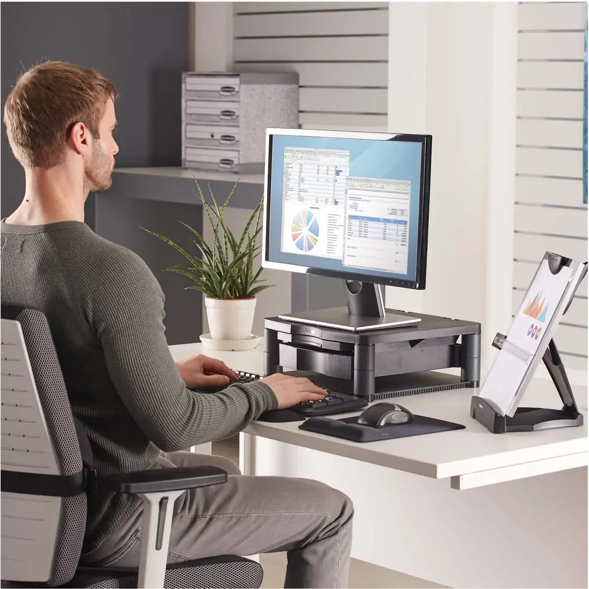 Support moniteur Premium Plus - Fellowes photo du produit