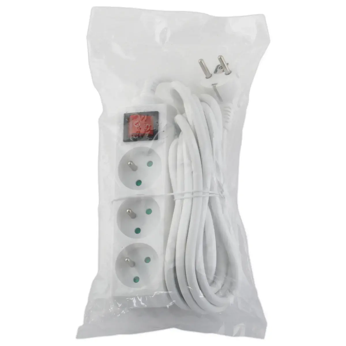 Multiprise 3 prises - Avec interrupteur - Câble de 4 m photo du produit