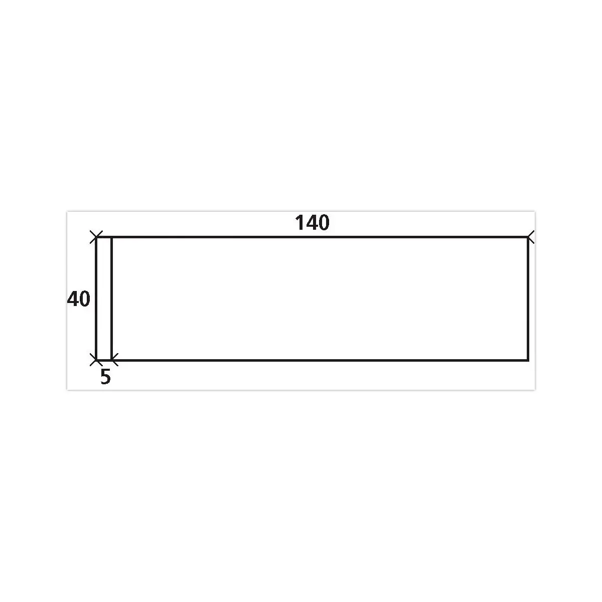 1000 &eacute;Tiquettes d'affranchissement 140 x 40 mm photo du produit