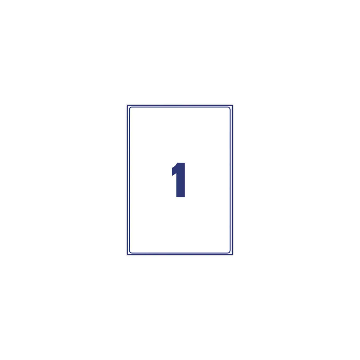 100 &eacute;Tiquettes adresses opaques pour imprimantes laser AVERY 199,6x289,1mm photo du produit