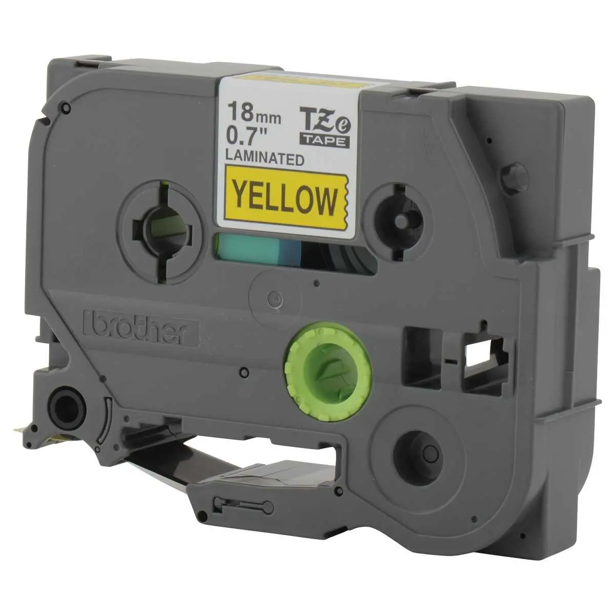 Ruban Brother TZE641 noir sur fond jaune pour titreuse - 18 mm photo du produit