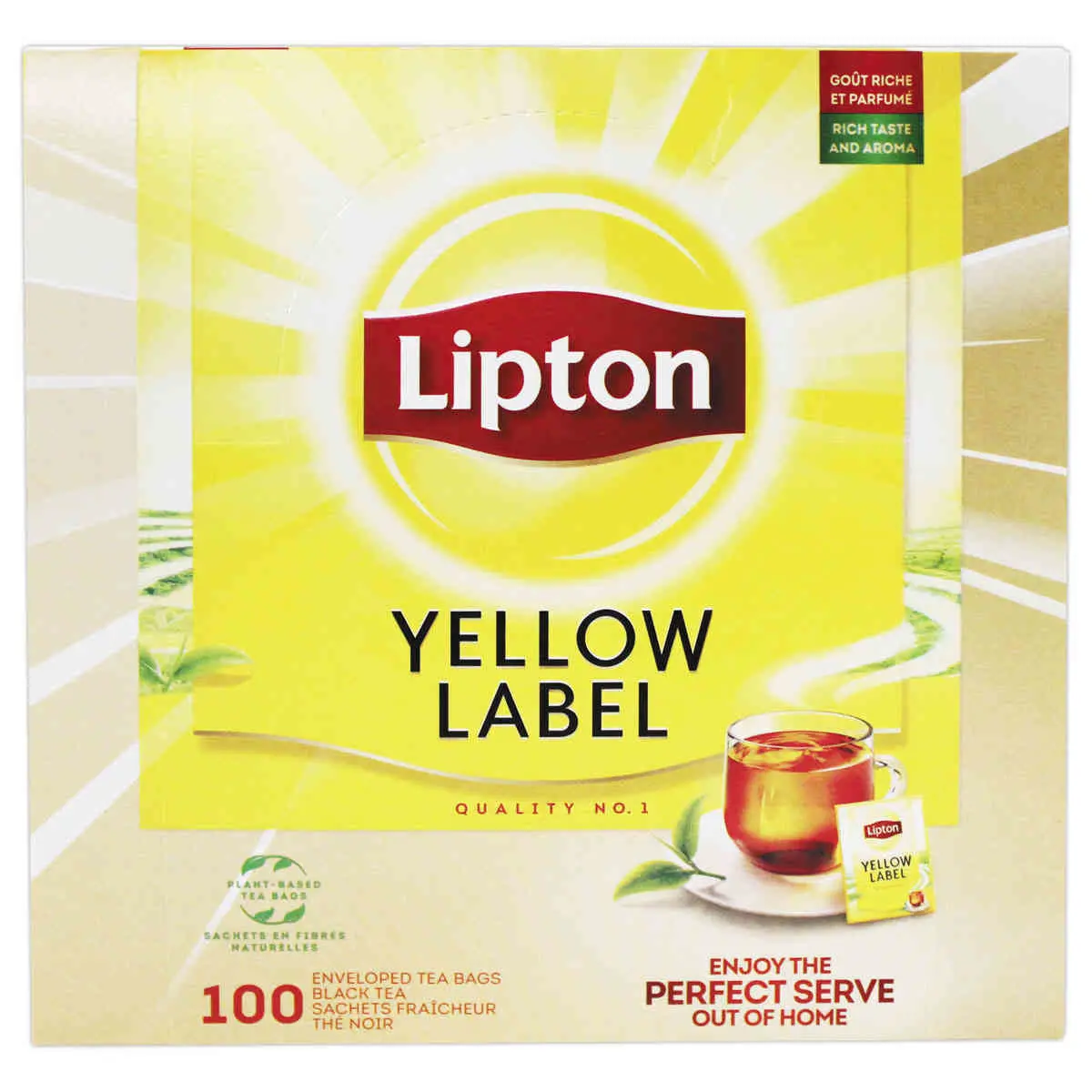 100 Sachets de thé Yellow Label Tea - LIPTON photo du produit