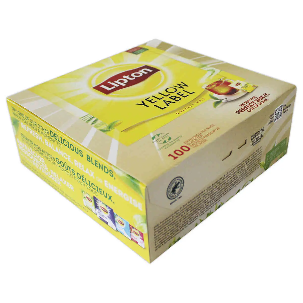 100 Sachets de thé Yellow Label Tea - LIPTON photo du produit