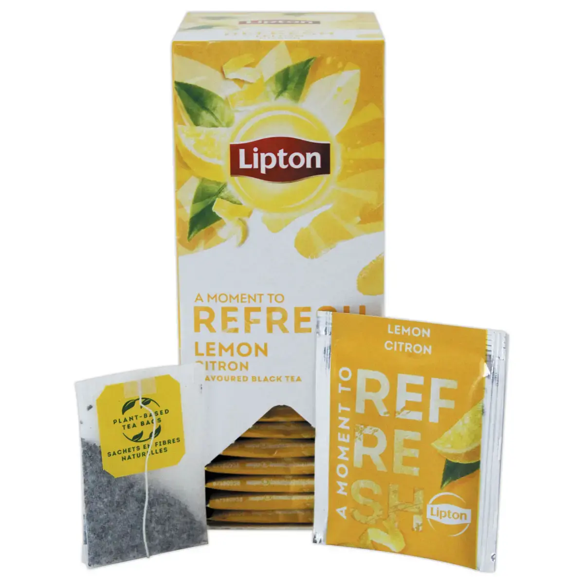 Sachets de thé - Thé noir saveur citron - LIPTON photo du produit